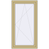 Pricing Tilt-and-Turn 800x1500 mm ALU STANDARD 72 RAL 1000 Green beige two-sided