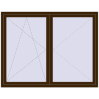 Pricing Tilt-and-Turn 1800x1400 mm REHAU ENERGY-SAVING SYNEGO MD DARK_OAK two-sided