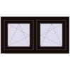 Ustalenie cen Okna skrzydłowe 990x545 mm REHAU OPTIMUM EURO-DESIGN 70 BLACK_BROWN dwustronny