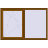 Pricing Tilt-and-Turn 1800x1200 mm REHAU OPTIMUM EURO-DESIGN 70 GOLDEN OAK external