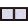 Ustalenie cen Okna skrzydłowe 1575x770 mm REHAU ENERGY-SAVING SYNEGO MD BLACK_BROWN dwustronny