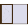 Pricing Tilt-and-Turn 2000x1500 mm REHAU ENERGY-SAVING SYNEGO MD DARK_OAK two-sided