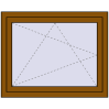 Pricing Tilt-and-Turn 1000x800 mm REHAU OPTIMUM EURO-DESIGN 70 GOLDEN OAK two-sided