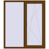 Ustalenie cen Okna skrzydłowe 1300x1500 mm EPSILON OPTIMA WALNUT dwustronny