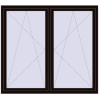 Pricing Tilt-and-Turn 1755x1600 mm REHAU ENERGY-SAVING SYNEGO MD BLACK_BROWN two-sided