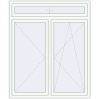 Ustalenie cen Okna skrzydłowe 1420x1700 mm REHAU ARTEVO RAL 9016 Traffic white dwustronny
