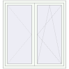 Pricing Tilt-and-Turn 1400x1500 mm REHAU ENERGY-SAVING SYNEGO MD RAL 9016 Traffic white two-sided
