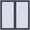 Ustalenie cen Okna skrzydłowe 1800x1800 mm REHAU OPTIMUM EURO-DESIGN 70 ANTHRACITE_GREY_STRUKTURAL dwustronny