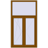 Pricing Tilt-and-Turn 1000x1800 mm REHAU OPTIMUM EURO-DESIGN 70 GOLDEN OAK two-sided