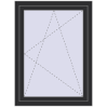 Pricing Tilt-and-Turn 850x1150 mm REHAU OPTIMUM EURO-DESIGN 70 ANTHRACITE_GREY_GLATT two-sided