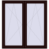 Pricing Tilt-and-Turn 1500x1600 mm REHAU OPTIMUM EURO-DESIGN 70 CHOCOLATE_BROWN two-sided