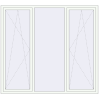 Pricing Tilt-and-Turn 2200x2000 mm REHAU BRILLANT DESIGN RAL 9016 Traffic white two-sided