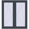 Ustalenie cen Okna skrzydłowe 1170x1280 mm REHAU ENERGY-SAVING SYNEGO MD ANTHRACITE_GREY_STRUKTURAL dwustronny