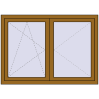 Pricing Tilt-and-Turn 1400x1000 mm REHAU ENERGY-SAVING SYNEGO MD LIGHT_OAK external