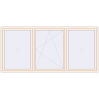 Pricing Tilt-and-Turn 3000x1400 mm REHAU OPTIMUM EURO-DESIGN 70 CREAME_WHITE_50L-2 two-sided