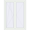 Pricing Tilt-and-Turn 1100x1500 mm REHAU ENERGY-SAVING SYNEGO MD RAL 9016 Traffic white two-sided