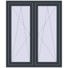 Ustalenie cen Okna skrzydłowe 1140x1265 mm REHAU ENERGY-SAVING SYNEGO MD ANTHRACITE_GREY_STRUKTURAL dwustronny
