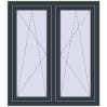 Ustalenie cen Okna skrzydłowe 1005x1130 mm REHAU ENERGY-SAVING SYNEGO MD ANTHRACITE_GREY_STRUKTURAL zewnętrzny