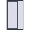 Pricing Tilt-and-Turn 1200x2100 mm REHAU ENERGY-SAVING SYNEGO MD ANTHRACITE_GREY_STRUKTURAL two-sided
