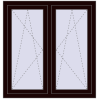 Ustalenie cen Okna skrzydłowe 1050x1145 mm REHAU ENERGY-SAVING SYNEGO MD CHOCOLATE_BROWN dwustronny