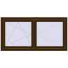 Ustalenie cen Okna skrzydłowe 1500x750 mm REHAU OPTIMUM EURO-DESIGN 70 DARK_OAK dwustronny