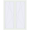 Pricing Tilt-and-Turn 1580x2060 mm REHAU OPTIMUM EURO-DESIGN 70 RAL 9016 Traffic white two-sided