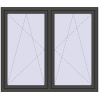Ustalenie cen Okna skrzydłowe 1635x1370 mm REHAU ENERGY-SAVING SYNEGO MD BASALT_GREY dwustronny