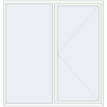 Pricing Tilt-and-Turn 2020x2120 mm REHAU ENERGY-SAVING SYNEGO MD RAL 9016 Traffic white two-sided