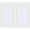 Pricing Tilt-and-Turn 1420x1180 mm REHAU OPTIMUM EURO-DESIGN 70 RAL 9016 Traffic white two-sided