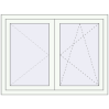 Pricing Tilt-and-Turn 1200x900 mm REHAU BRILLANT DESIGN RAL 9016 Traffic white two-sided