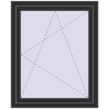 Pricing Tilt-and-Turn 900x1100 mm REHAU OPTIMUM EURO-DESIGN 70 ANTHRACITE_GREY_GLATT two-sided