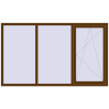 Pricing Tilt-and-Turn 2200x1300 mm REHAU OPTIMUM EURO-DESIGN 70 WALNUT external
