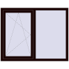 Pricing Tilt-and-Turn 1400x1100 mm REHAU OPTIMUM EURO-DESIGN 70 CHOCOLATE_BROWN two-sided