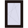 Pricing Tilt-and-Turn 700x1050 mm REHAU OPTIMUM EURO-DESIGN 70 BLACK_BROWN two-sided