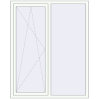 Pricing Tilt-and-Turn 1400x1700 mm REHAU OPTIMUM EURO-DESIGN 70 RAL 9016 Traffic white two-sided