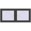 Ustalenie cen Okna skrzydłowe 1725x740 mm REHAU ENERGY-SAVING SYNEGO MD BASALT_GREY zewnętrzny