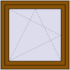 Pricing Tilt-and-Turn 880x850 mm REHAU ENERGY-SAVING SYNEGO MD GOLDEN OAK two-sided