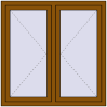 Pricing Tilt-and-Turn 1200x1200 mm REHAU OPTIMUM EURO-DESIGN 70 GOLDEN OAK two-sided