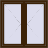 Pricing Tilt-and-Turn 1200x1200 mm REHAU OPTIMUM EURO-DESIGN 70 DARK_OAK two-sided
