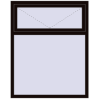 Pricing Tilt-and-Turn 1200x1500 mm KORSA BRILLANT DESIGN BLACK_BROWN two-sided