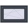Pricing Tilt-and-Turn 770x500 mm REHAU OPTIMUM EURO-DESIGN 70 ANTHRACITE_GREY_STRUKTURAL two-sided