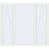 Pricing Tilt-and-Turn 2229x1960 mm REHAU OPTIMUM EURO-DESIGN 70 RAL 9016 Traffic white two-sided