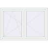 Pricing Tilt-and-Turn 1570x1070 mm REHAU BRILLANT DESIGN RAL 9016 Traffic white two-sided