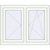 Pricing Tilt-and-Turn 1040x800 mm REHAU OPTIMUM EURO-DESIGN 70 RAL 9016 Traffic white two-sided