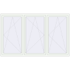 Pricing Tilt-and-Turn 2450x1500 mm REHAU OPTIMUM EURO-DESIGN 70 RAL 9016 Traffic white two-sided