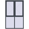 Pricing Tilt-and-Turn 1360x2100 mm REHAU OPTIMUM EURO-DESIGN 70 ANTHRACITE_GREY_STRUKTURAL two-sided