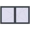 Pricing Tilt-and-Turn 2000x1200 mm REHAU OPTIMUM EURO-DESIGN 70 ANTHRACITE_GREY_STRUKTURAL external