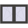 Ustalenie cen Okna skrzydłowe 1335x905 mm REHAU ENERGY-SAVING SYNEGO MD BASALT_GREY dwustronny