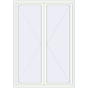 Pricing Tilt-and-Turn 1400x2000 mm REHAU ENERGY-SAVING SYNEGO MD RAL 9016 Traffic white two-sided