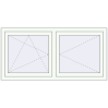 Ustalenie cen Okna skrzydłowe 1490x730 mm REHAU OPTIMUM EURO-DESIGN 70 RAL 9016 Traffic white dwustronny